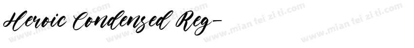 Heroic Condensed Reg字体转换